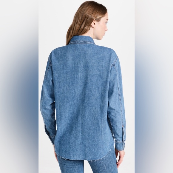 Sale!▪️NWOT ASKK NY Oversized Denim Button Down Shirt - Picture 4 of 11
